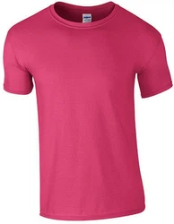 Gildan Rundhalsshirt Softstyle Herren T-Shirt Rosa