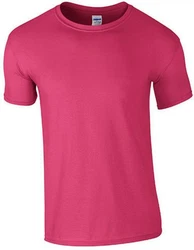 Gildan Rundhalsshirt Softstyle Herren T-Shirt Rosa