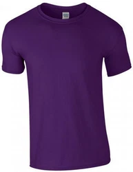 Gildan Rundhalsshirt Softstyle Herren T-Shirt Lila/Dunkelblau/Rosa