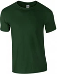 Gildan Rundhalsshirt Softstyle Herren T-Shirt Dunkelgrün/Grün