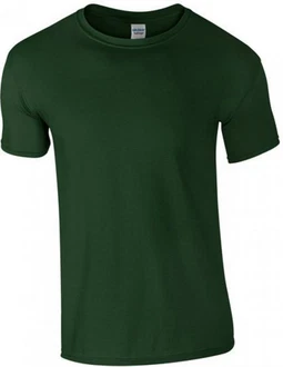 Gildan Rundhalsshirt Softstyle Herren T-Shirt Dunkelgrün/Grün
