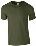 Gildan Rundhalsshirt Softstyle Herren T-Shirt Dunkelgrün
