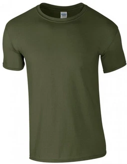 Gildan Rundhalsshirt Softstyle Herren T-Shirt Dunkelgrün