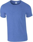 Gildan Rundhalsshirt Softstyle Herren T-Shirt Blau/Hellblau/Grau