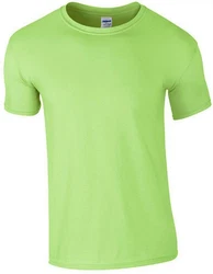 Gildan Rundhalsshirt Softstyle Herren T-Shirt Neonfarben/Grün
