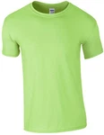 Gildan Rundhalsshirt Softstyle Herren T-Shirt Neonfarben/Grün