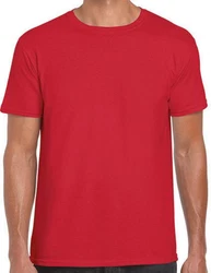 Gildan Rundhalsshirt Softstyle Herren T-Shirt Rot/Dunkelrot