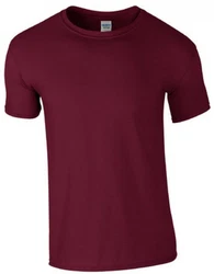 Gildan Rundhalsshirt Softstyle Herren T-Shirt Dunkelrot/Bordeaux/Lila