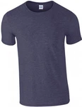 Gildan Rundhalsshirt Softstyle Herren T-Shirt Dunkelblau/Lila/Blau