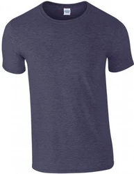 Gildan Rundhalsshirt Softstyle Herren T-Shirt Dunkelblau/Lila/Blau