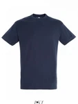 SOLS Rundhalsshirt Regent Herren T-Shirt Dunkelblau/Blau