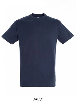 SOLS Rundhalsshirt Regent Herren T-Shirt Dunkelblau/Blau