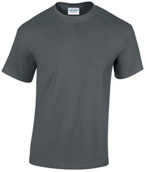 Gildan Rundhalsshirt Heavy Cotton Herren T-Shirt Dunkelgrau/Grau