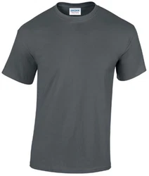 Gildan Rundhalsshirt Heavy Cotton Herren T-Shirt Dunkelgrau/Grau