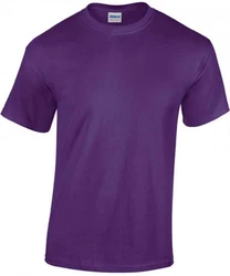 Gildan Rundhalsshirt Heavy Cotton Herren T-Shirt Lila/Dunkelblau