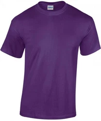 Gildan Rundhalsshirt Heavy Cotton Herren T-Shirt Lila/Dunkelblau