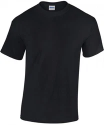 Gildan Rundhalsshirt Heavy Cotton Herren T-Shirt Schwarz/Dunkelblau