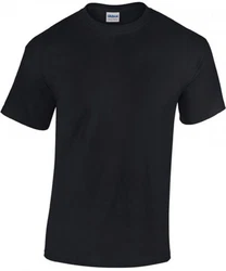 Gildan Rundhalsshirt Heavy Cotton Herren T-Shirt Schwarz/Dunkelblau