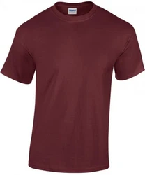 Gildan Rundhalsshirt Heavy Cotton Herren T-Shirt Dunkelrot/Bordeaux