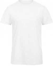 B&C Rundhalsshirt Herren T-Shirt Weiß/Grau/Creme