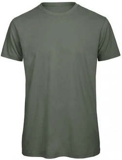 B&C Rundhalsshirt Herren T-Shirt Dunkelgrün/Grün