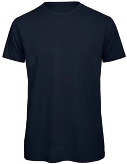 B&C Rundhalsshirt Herren T-Shirt Dunkelblau
