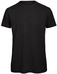 B&C Rundhalsshirt Herren T-Shirt Schwarz/Dunkelgrau