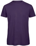 B&C Rundhalsshirt Herren T-Shirt Lila/Dunkelblau