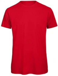 B&C Rundhalsshirt Herren T-Shirt Rot/Dunkelrot
