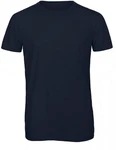 B&C Rundhalsshirt Triblend T-Shirt Herren Dunkelblau