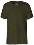 Neutral Rundhalsshirt Herren Interlock T-Shirt Dunkelgrün/Khaki