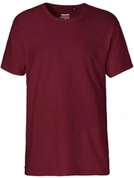 Neutral Rundhalsshirt Herren Interlock T-Shirt Dunkelrot/Bordeaux