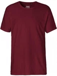 Neutral Rundhalsshirt Herren Interlock T-Shirt Dunkelrot/Bordeaux