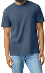 Gildan Rundhalsshirt Softstyle CVC Adult T-Shirt Dunkelblau/Blau/Hellblau