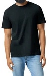 Gildan Rundhalsshirt Softstyle CVC Adult T-Shirt Schwarz/Dunkelblau