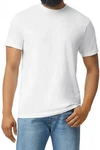 Gildan Rundhalsshirt Softstyle CVC Adult T-Shirt Weiß/Creme/Schwarz