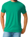 Gildan Rundhalsshirt Softstyle CVC Adult T-Shirt Türkis/Grün