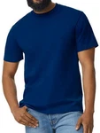 Gildan Rundhalsshirt Herren Softstyle Midweight T-Shirt Blau/Dunkelblau