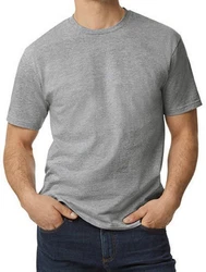 Gildan Rundhalsshirt Herren Softstyle Midweight T-Shirt Grau/Hellgrau/Dunkelgrau