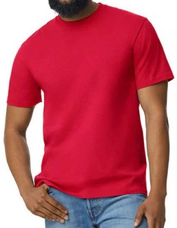 Gildan Rundhalsshirt Herren Softstyle Midweight T-Shirt Rot/Rosa Gildan Rundhalsshirt Herren Softstyle Midweight T-Shirt Rot/Rosa