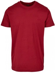 Build Your Brand Basic Round Neck T-Shirt Dunkelrot/Rot