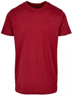 Build Your Brand Basic Round Neck T-Shirt Dunkelrot/Rot