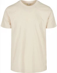 Build Your Brand Basic Round Neck T-Shirt Khaki/Weiß/Beige