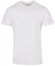 Build Your Brand Basic Round Neck T-Shirt Grau/Weiß
