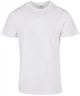 Build Your Brand Basic Round Neck T-Shirt Grau/Weiß