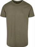 Build Your Brand Basic Round Neck T-Shirt Dunkelgrün/Khaki