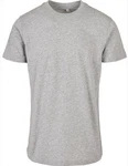 Build Your Brand Basic Round Neck T-Shirt Grau/Hellgrau Build Your Brand Basic Round Neck T-Shirt Grau/Hellgrau