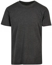 Build Your Brand Basic Round Neck T-Shirt Dunkelgrau/Grau/Hellgrau