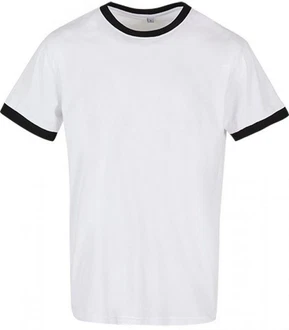 Build Your Brand Rundhalsshirt Herren Ringer T-Shirt