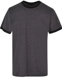 Build Your Brand Rundhalsshirt Herren Ringer T-Shirt Dunkelgrau/Grau/Hellgrau/Dunkelblau